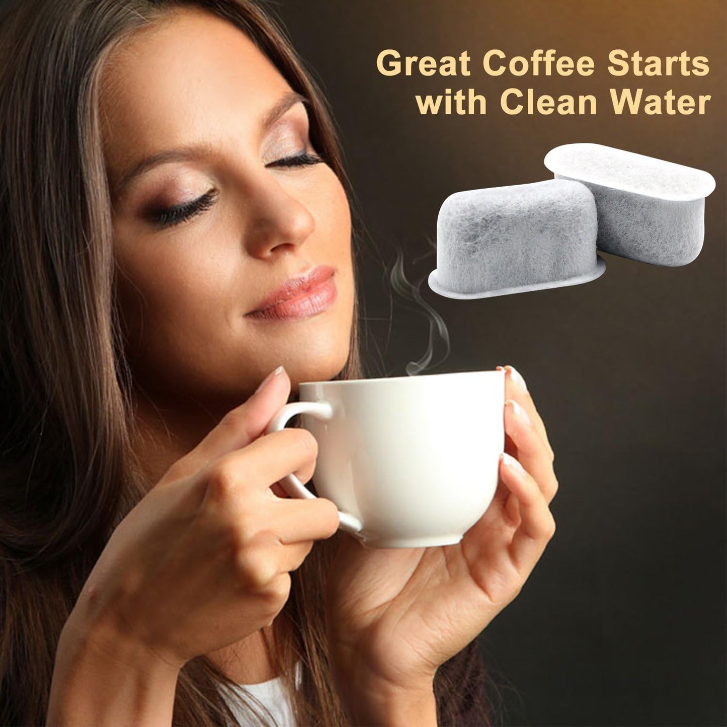 12 Pack Keurig Compatible Water Filters Replacement by  - Charcoal Water Filters for Keurig - Fit Keurig 2.0 and 1.0 Classic Coffee Makers