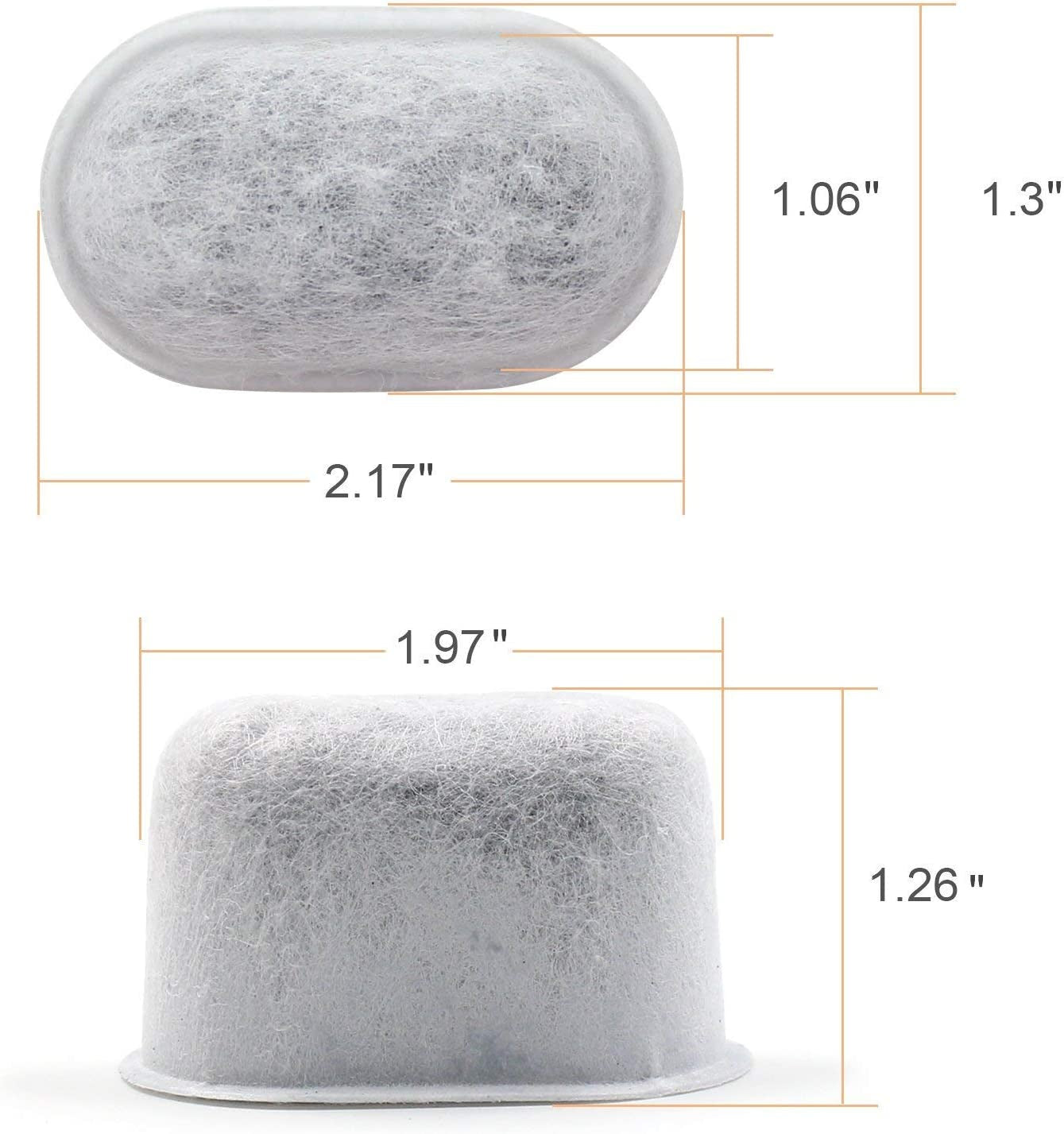 12 Pack Keurig Compatible Water Filters Replacement by  - Charcoal Water Filters for Keurig - Fit Keurig 2.0 and 1.0 Classic Coffee Makers