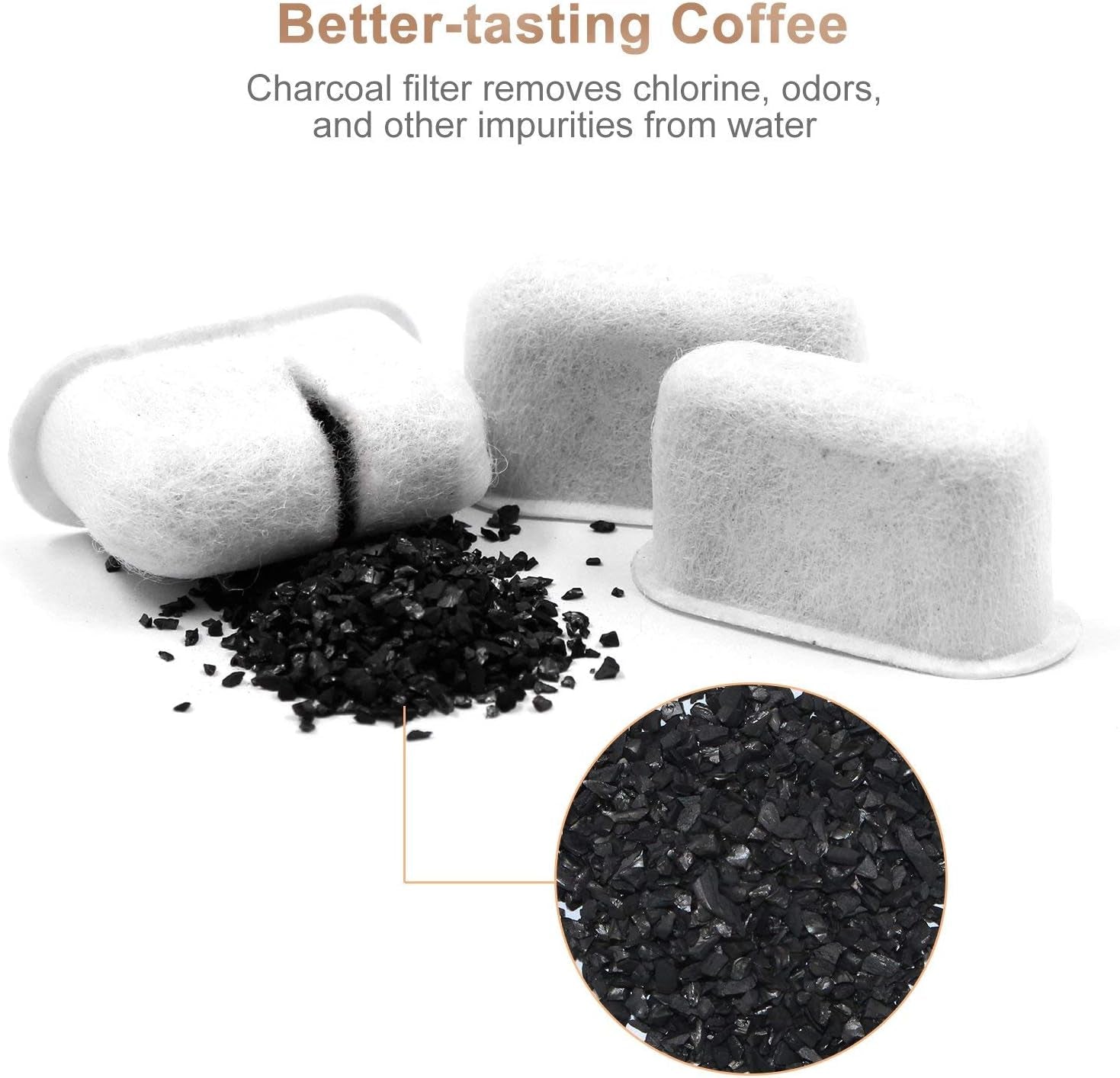 12 Pack Keurig Compatible Water Filters Replacement by  - Charcoal Water Filters for Keurig - Fit Keurig 2.0 and 1.0 Classic Coffee Makers